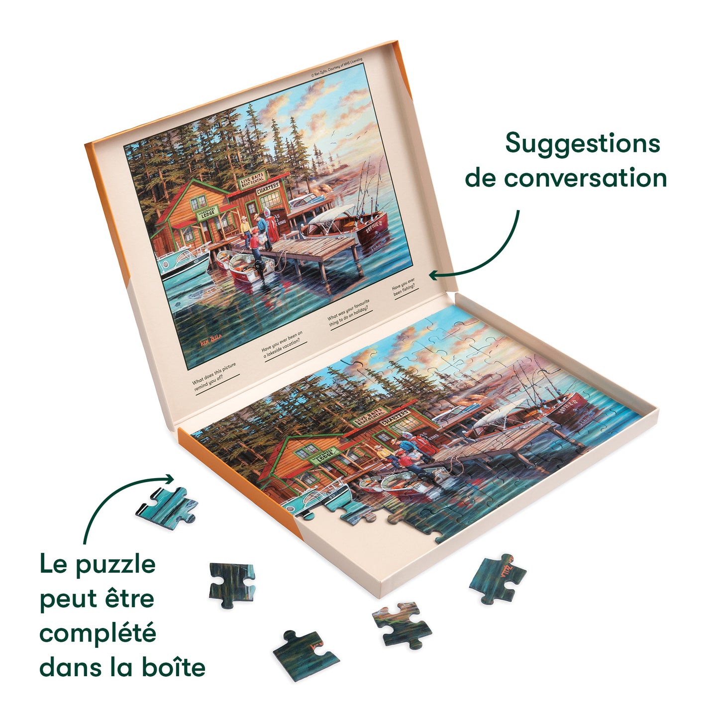 Puzzle 63 pièces - Lakeside Vacation