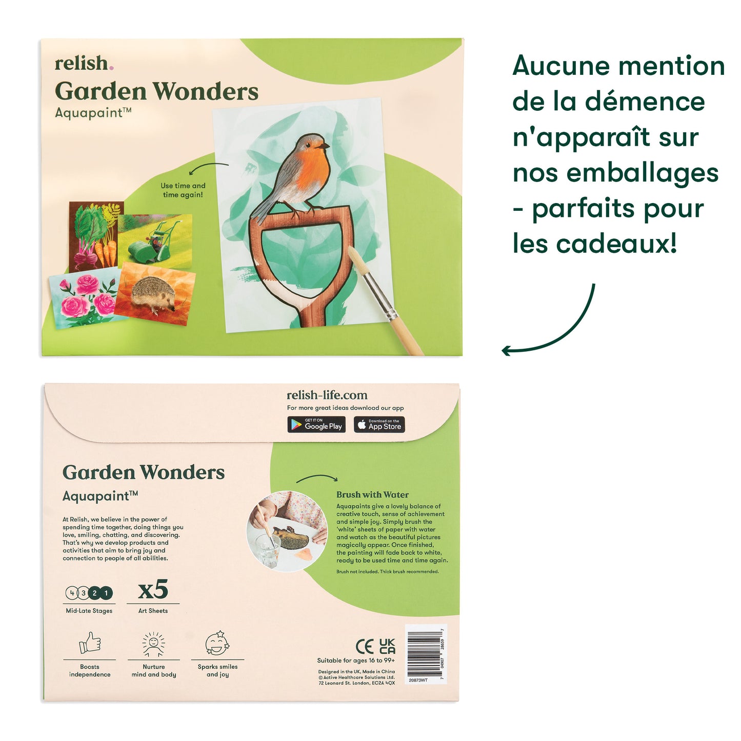 Peinture à l'eau - Merveilles du jardin
