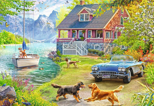 Puzzle 200 pièces - Summer lake house