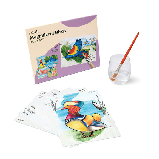 Peinture à l'eau - Magnifiques oiseaux