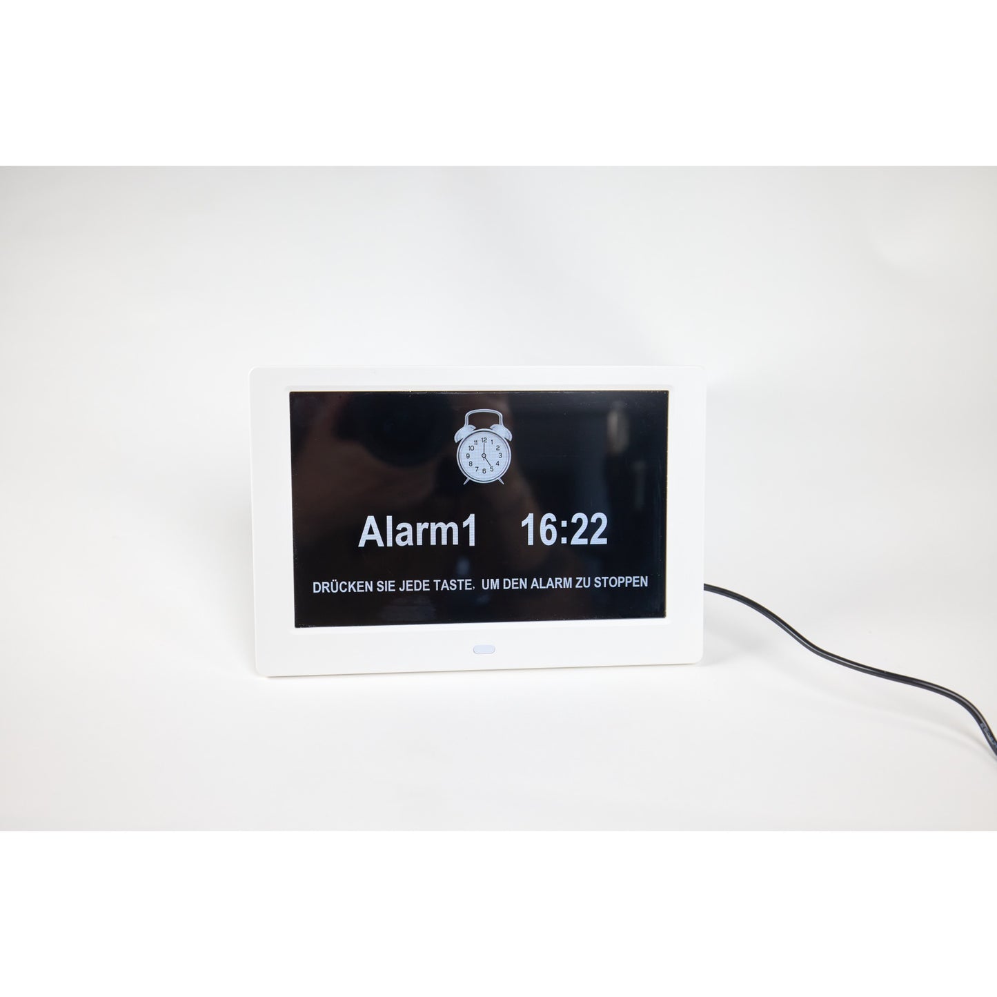 ALLY Clock 20cm Blanche - Horloge avec jours de la semaine, date et heure