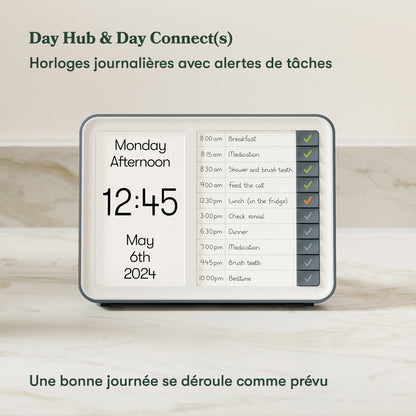 Day Hub - Horloge avec alertes de tâches