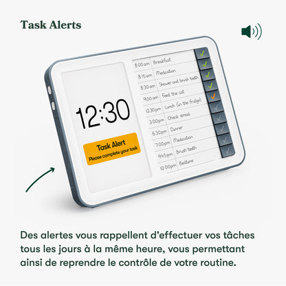 Day Hub - Horloge avec alertes de tâches