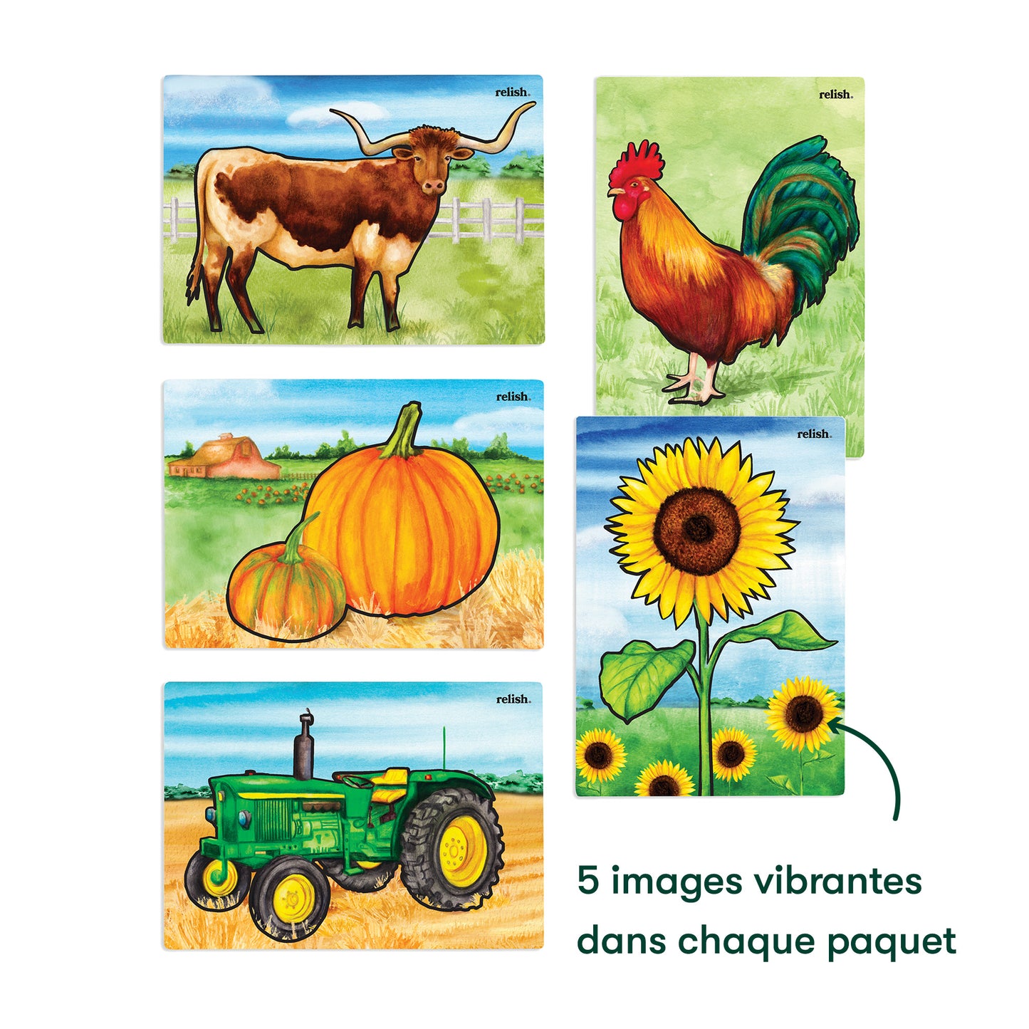 Peinture à l'eau - Souvenirs à la ferme