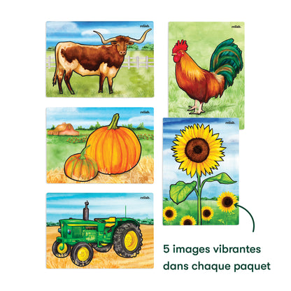 Peinture à l'eau - Souvenirs à la ferme