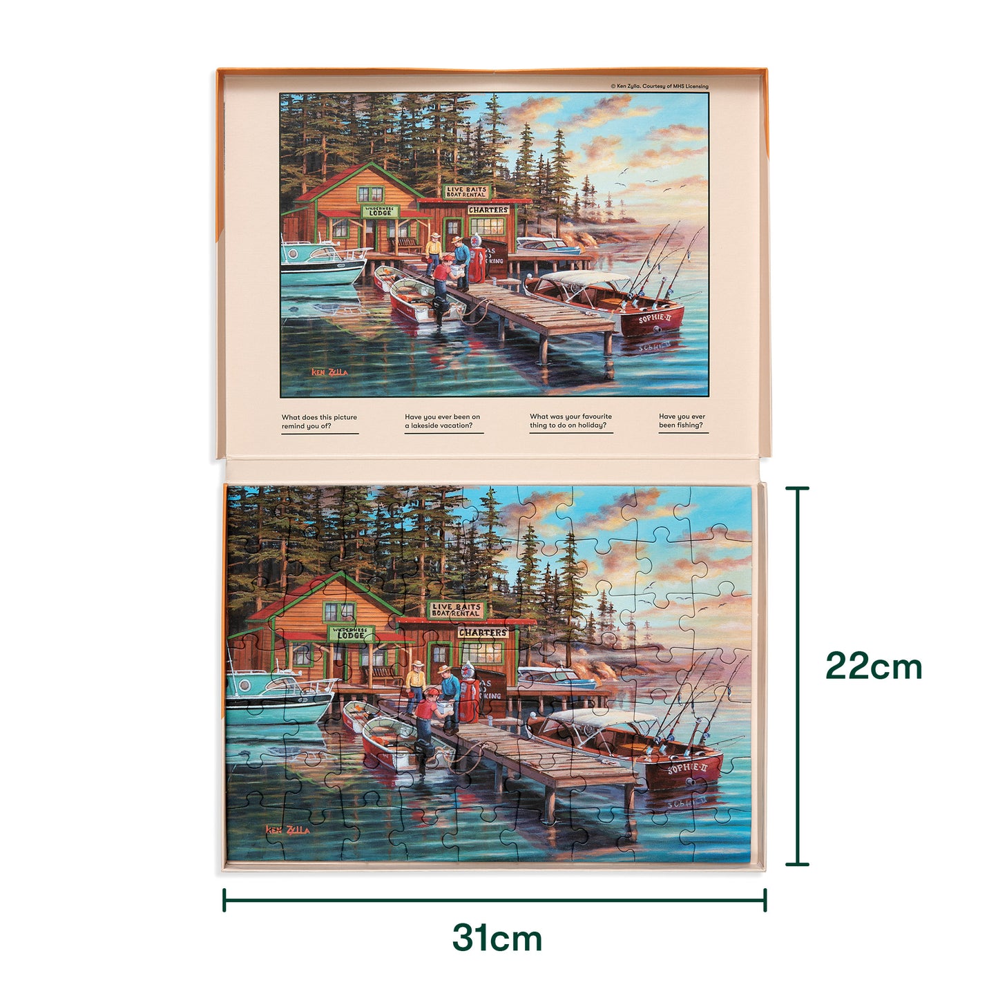 Puzzle 63 pièces - Lakeside Vacation