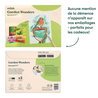 Peinture à l'eau - Merveilles du jardin