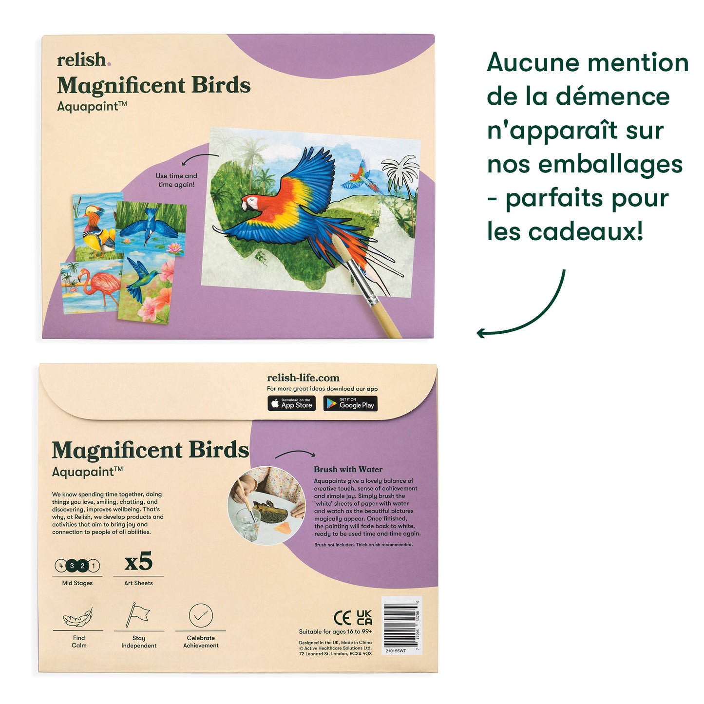 Peinture à l'eau - Magnifiques oiseaux
