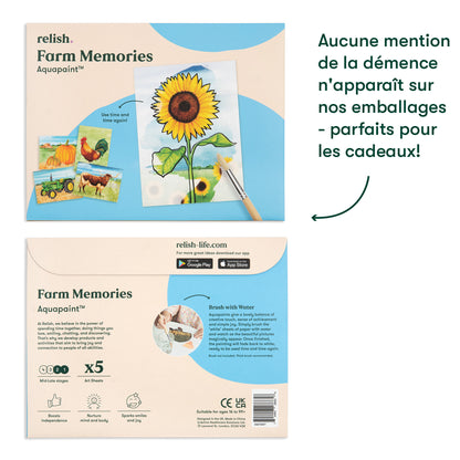 Peinture à l'eau - Souvenirs à la ferme