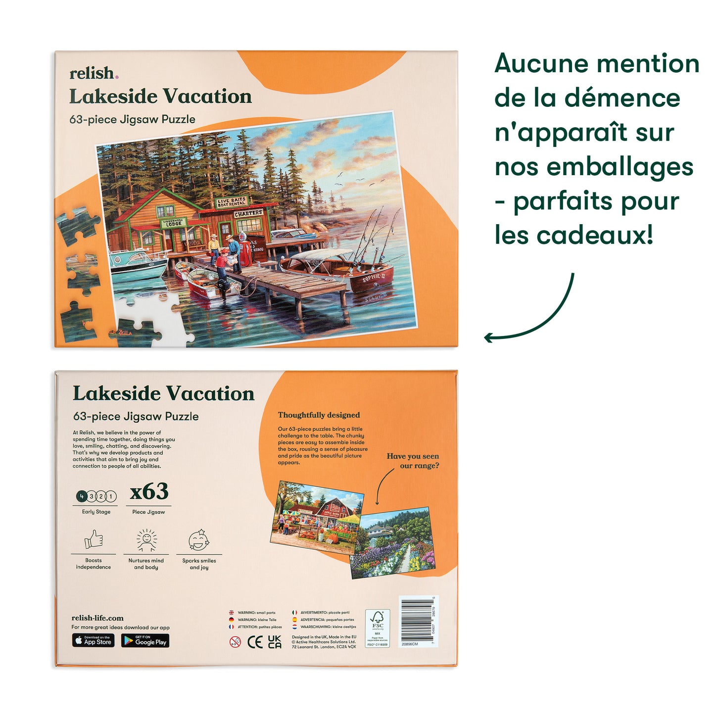 Puzzle 63 pièces - Lakeside Vacation