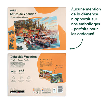 Puzzle 63 pièces - Lakeside Vacation