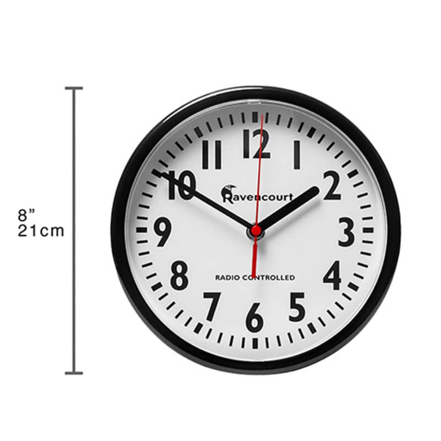 Horloge murale radiocommandée très lisible