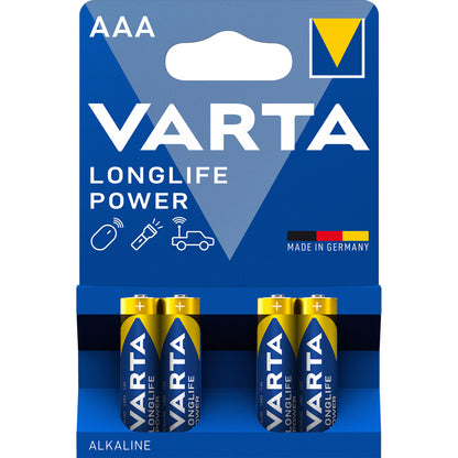 4 Piles Varta Longlife Power AAA