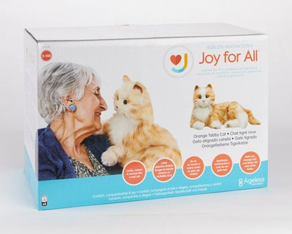 Peluche Chat Interactif pour personne âgée - Orange