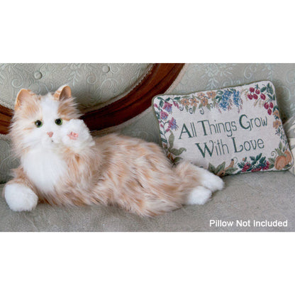Peluche Chat Interactif pour personne âgée - Noir et blanc