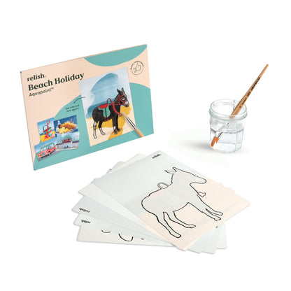 Peinture à l'eau - Vacance à la plage